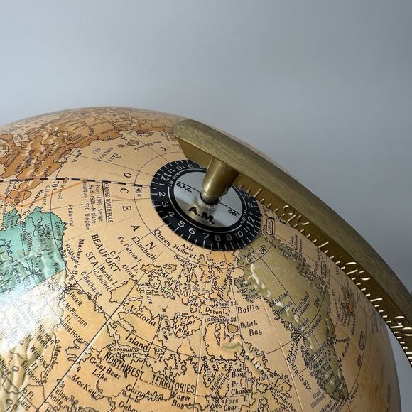 Cram's Imperial World Globe 12 Inch Diameter Wood Base - Picture 10 of 10